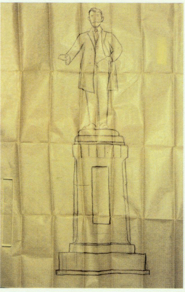 4-12、照片：梅屋莊吉保存的孫中山銅像的設(shè)計(jì)稿.jpg