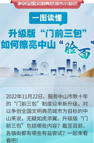 一圖讀懂 | 升級(jí)版“門前三包”如何擦亮中山“臉面”？